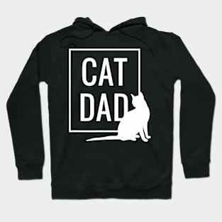 Cat Dad Funny Cat Owner Father Daddy Graphic Hoodie